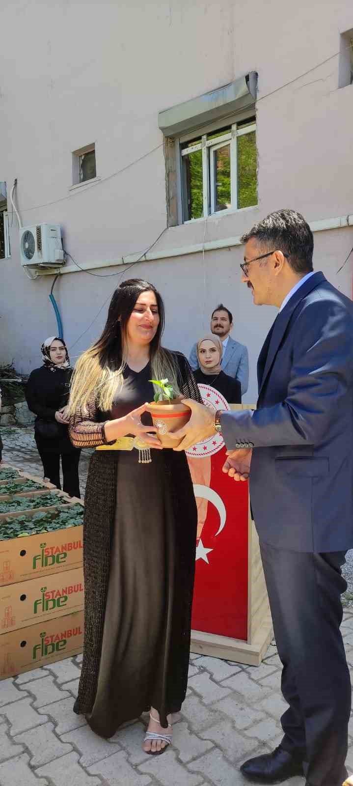 Çukurcalı çiftçilere 29 bin adet fide dağıtıldı