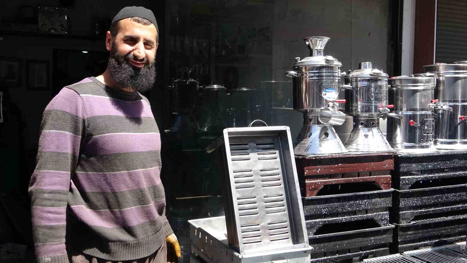 Van’da mangal ve semaver satışları arttı