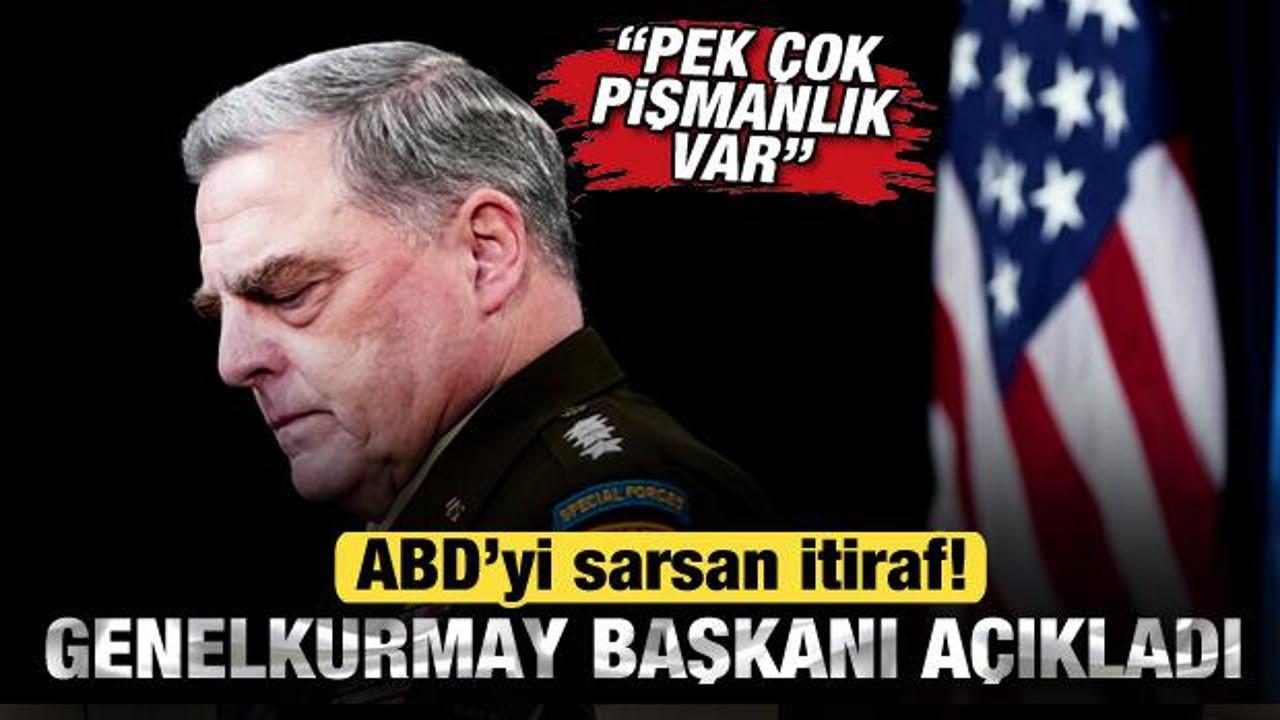 ABD’yi sarsan Afganistan itirafı! Genelkurmay Başkanı açıkladı