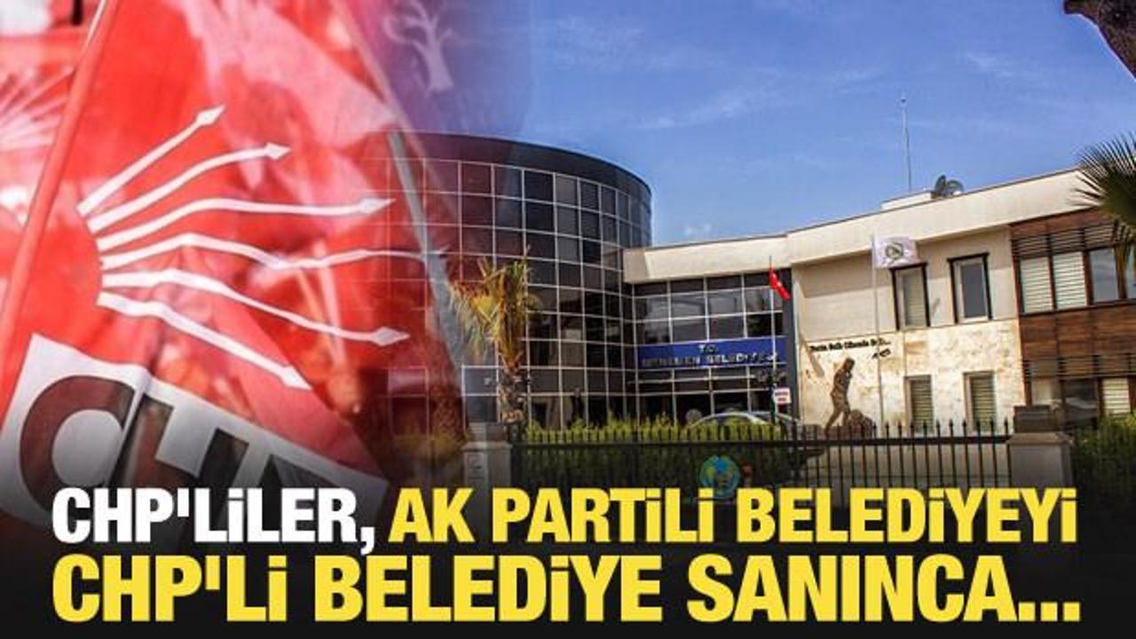 CHP’liler, AK Partili belediyeyi CHP’li belediye sanınca…