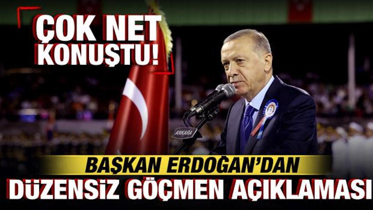 Cumhurbaşkanı Erdoğan’dan ‘düzensiz göçmen’ açıklaması! Net konuştu