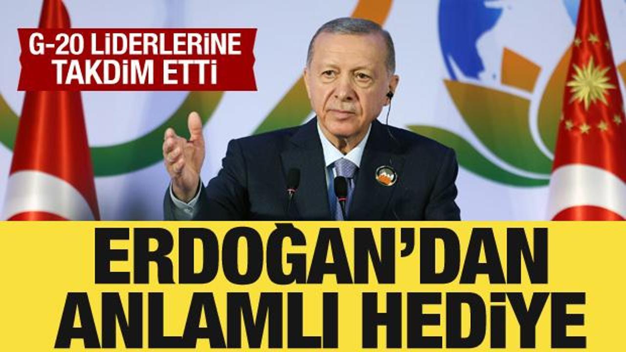 Cumhurbaşkanı Erdoğan’dan G-20 liderlerine ‘Türkiye’nin Sıfır Atık Yolculuğu’ kitabı