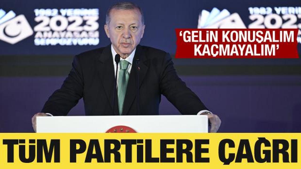 Cumhurbaşkanı Erdoğan’dan tüm partilere yeni anayasa çağrısı