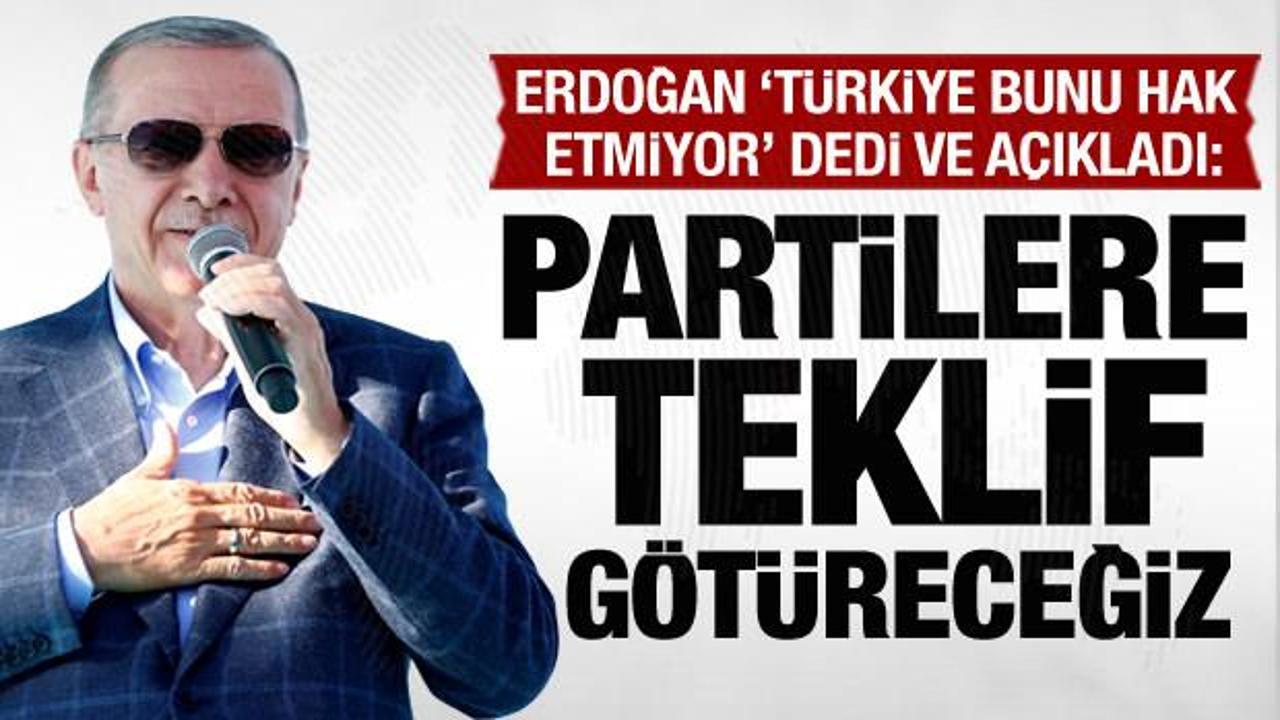 Cumhurbaşkanı Erdoğan’dan yeni anayasa açıklaması