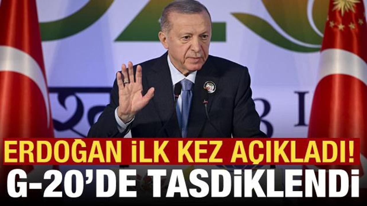 Erdoğan: Türkiye’ye takdir G20’de kayıtlara geçti