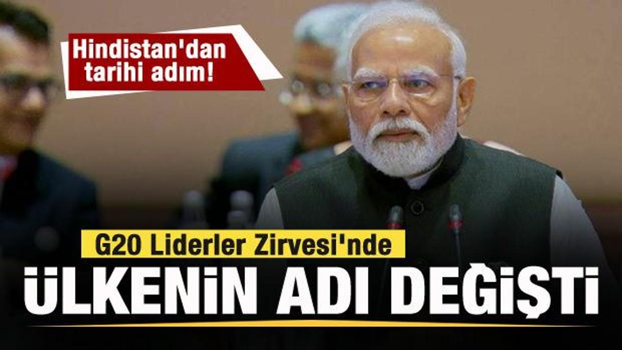 Hindistan’dan tarihi adım! G-20’de ülkenin adı değişti