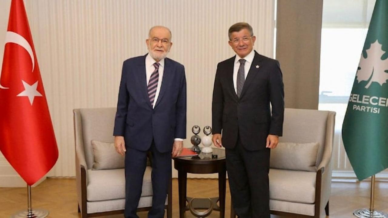 Karamollaoğlu ve Davutoğlu’ndan seçim görüşmesi