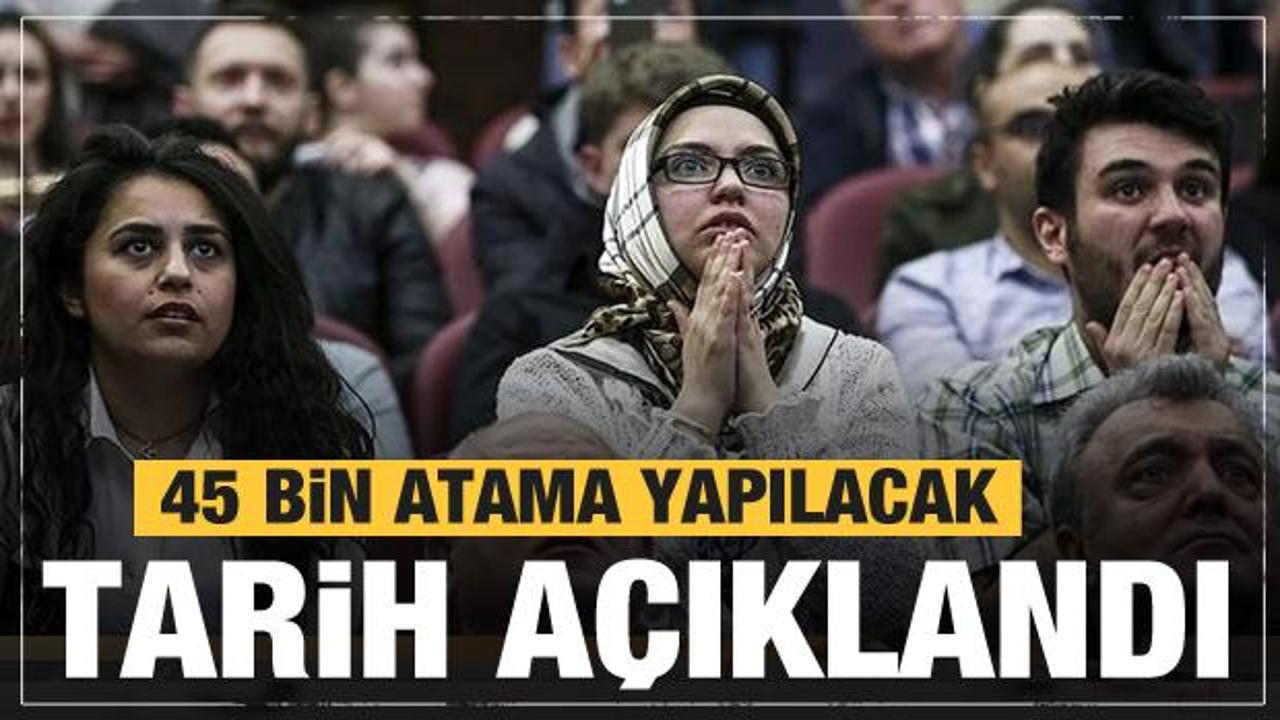 45 bin öğretmen atamasının tarihi belli oldu