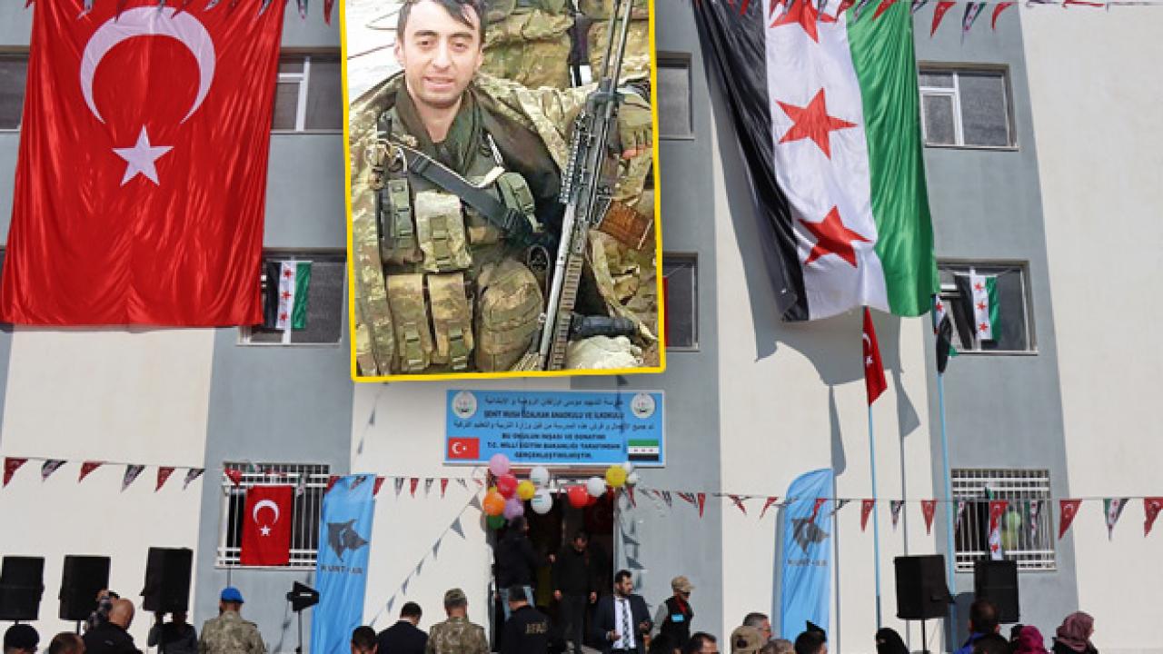 Afrin şehidinin vasiyeti gerçekleştirildi… ‘Musa Özalkan Okulu’ miniklerin hizmetinde