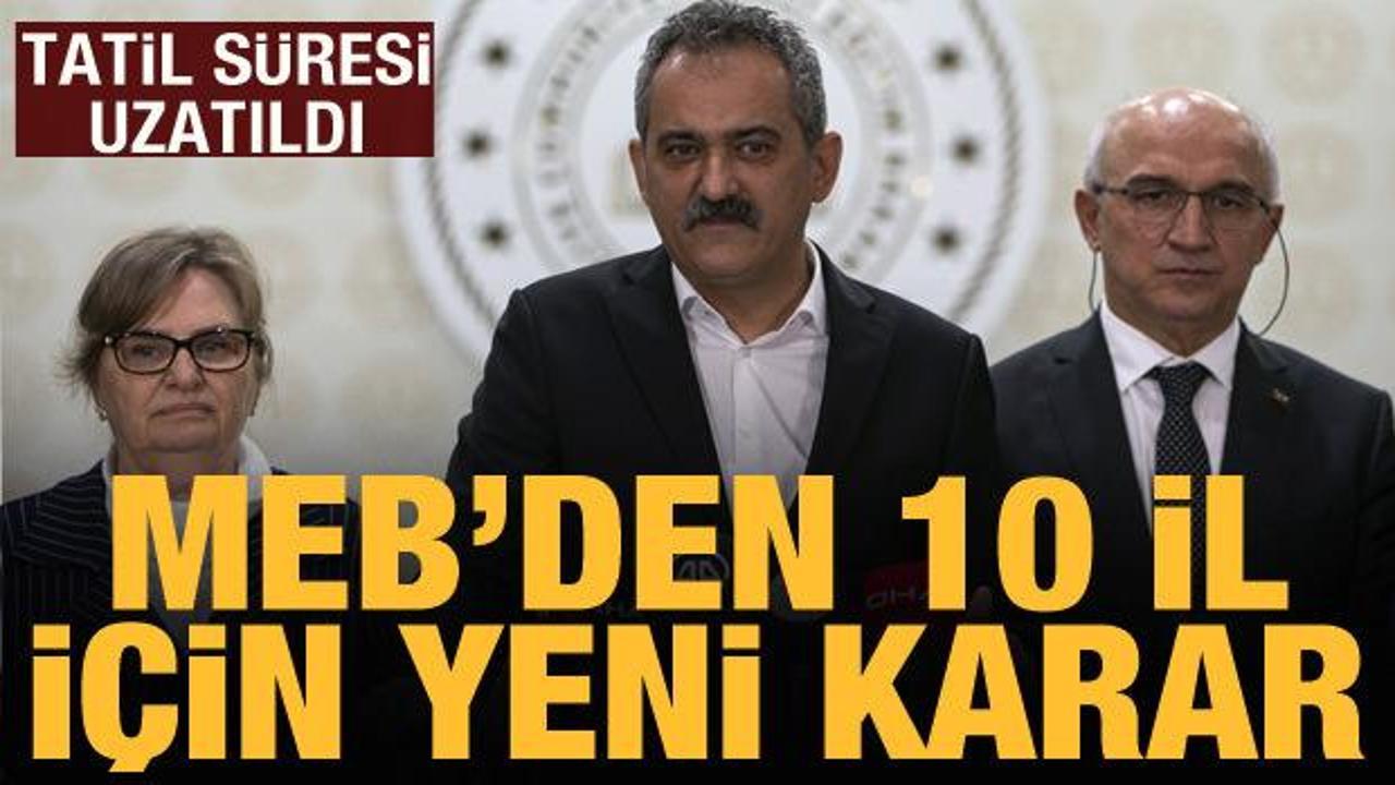 Bakan Özer: Eğitime 10 ilde 1 Mart’a kadar ara veriyoruz