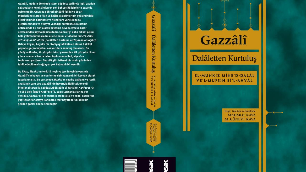 İslâm Felsefesi dizisinden yeni kitap: Dalâletten Kurtuluş