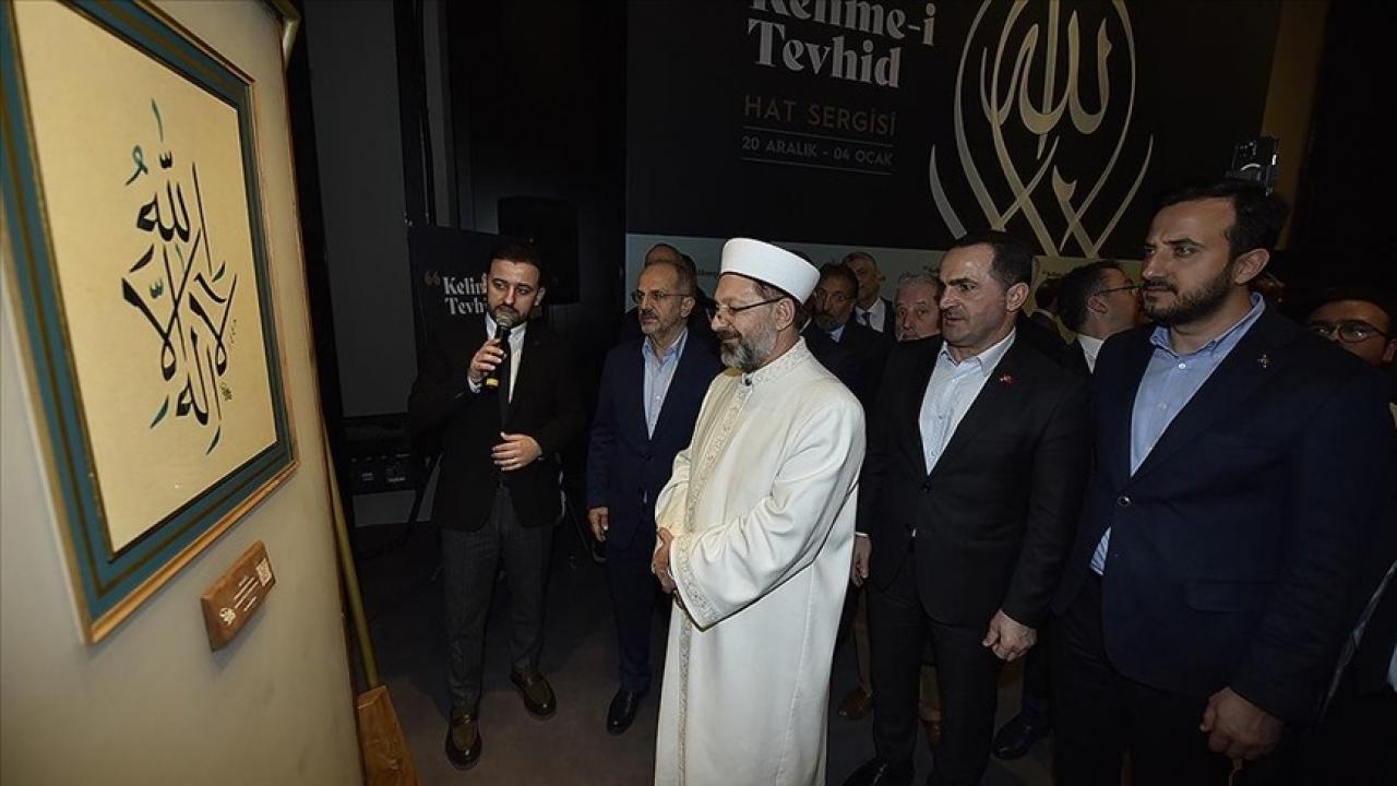 ‘Kelime-i Tevhid’ Hat Eserleri Sergisi AKM’de sanatseverlerle buluştu