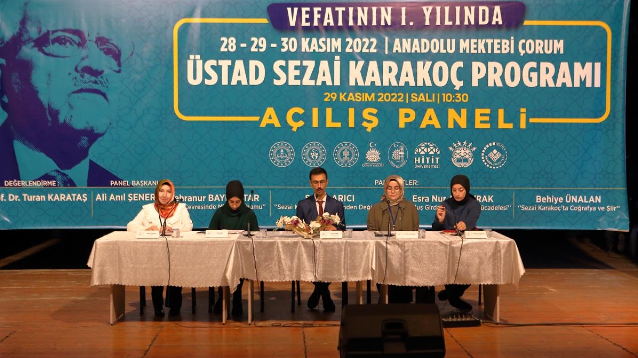 Sezai Karakoç Çorum’da anıldı