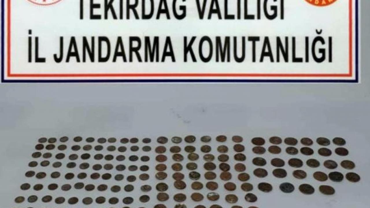 Tekirdağ’da 198 sikke ele geçirildi