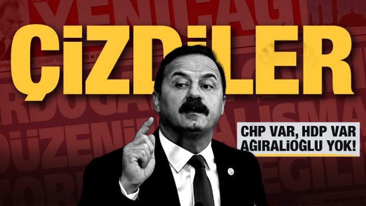 6’lı koalisyonun HDP tavrını eleştiren Ağıralioğlu’nu çizdiler! Tek satır bahsetmediler