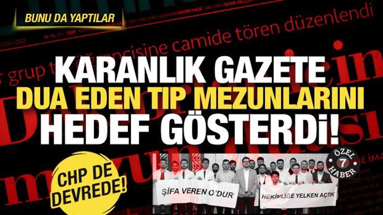 Cumhuriyet bunu da yaptı: Mezuniyet coşkusunu camide duayla yaşayan öğrenciler hedefte!