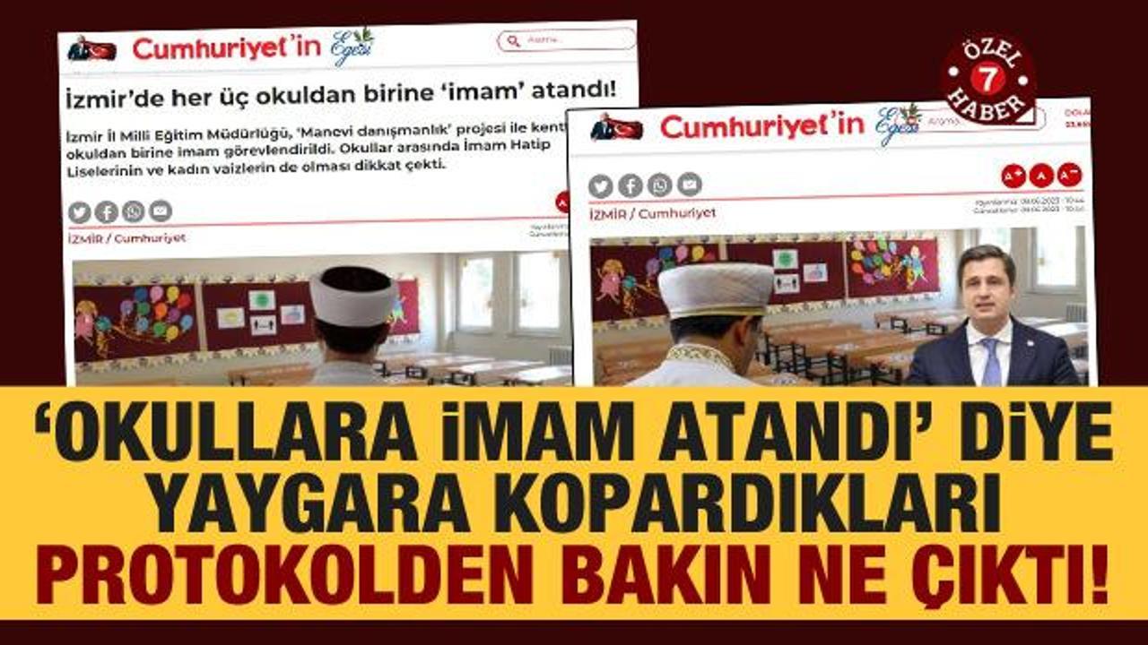 ‘Okula imam atandı’ diye yaygara kopardıkları protokolden bakın ne çıktı!