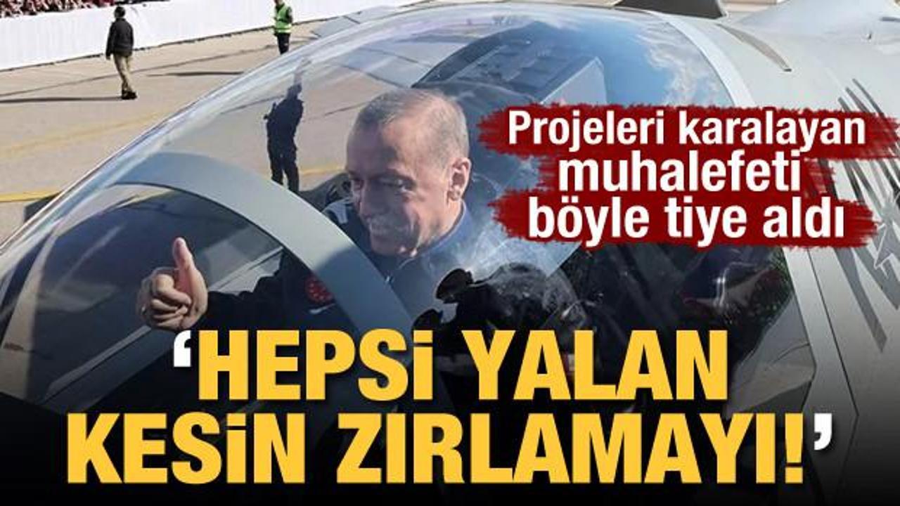 Projeleri karalayan muhalefeti böyle tiye aldı: ‘Hepsi yalandı, kesin zırlamayı!’