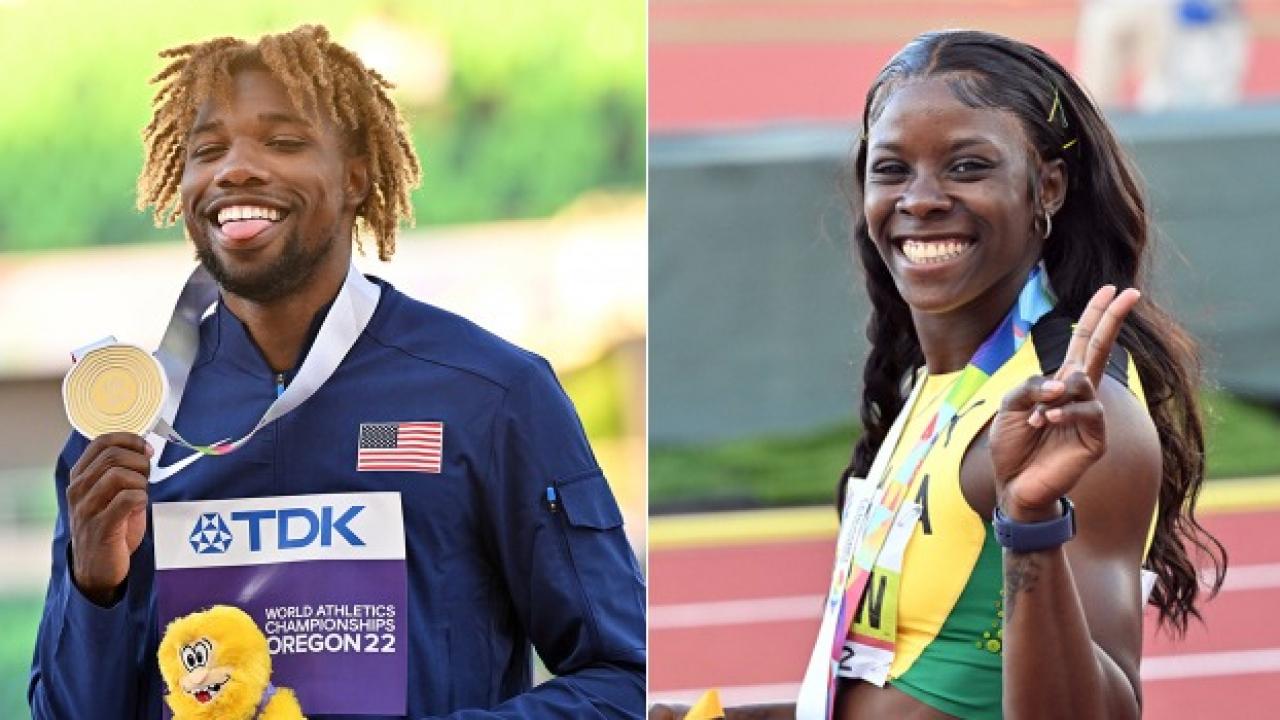 Noah Lyles ve Shericka Jackson’dan altın madalya