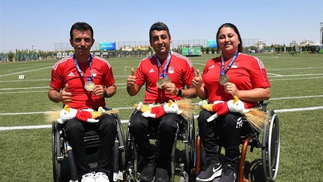 Para okçulukta 2 altın, 3 gümüş madalya geldi