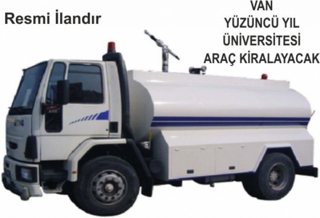 VAN YYÜ ARAÇ KİRALAMA HİZMETİ ALACAK