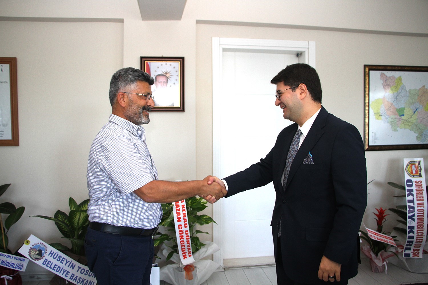 Cemar’dan Kaymakam Özdemir’e ’hayırlı olsun’ ziyareti