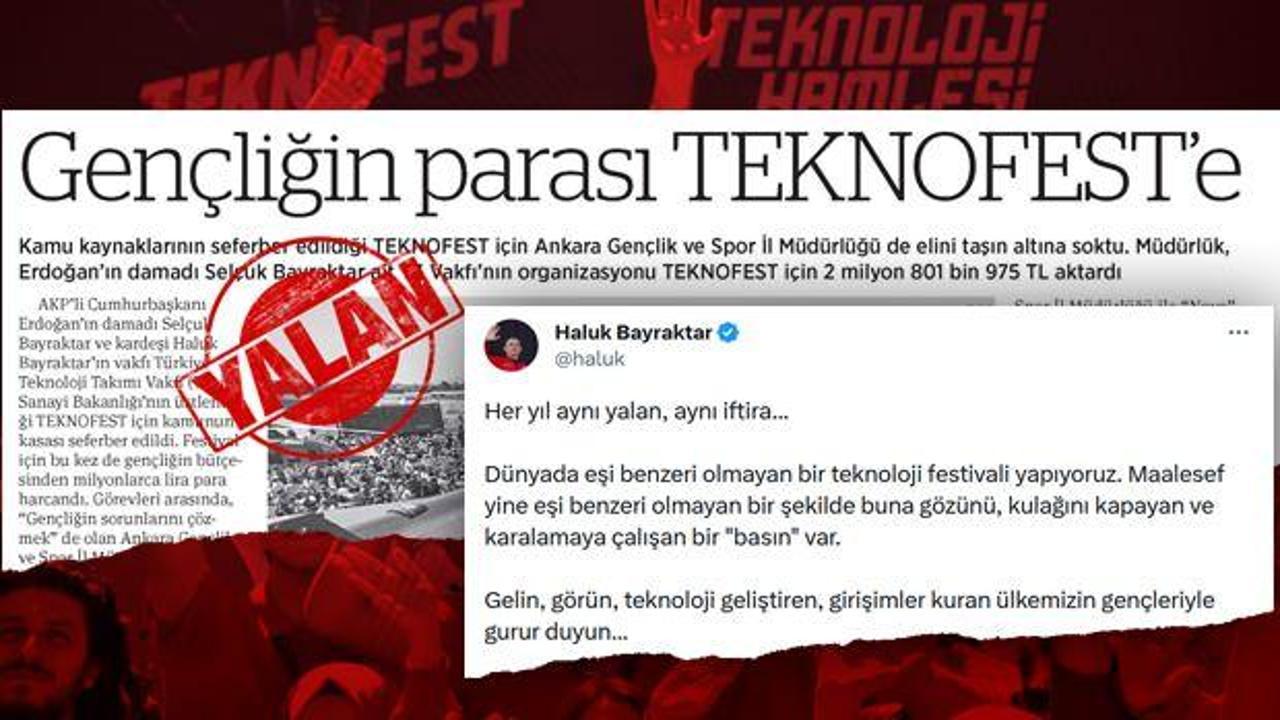 Haluk Bayraktar’dan Birgün’ün TEKNOFEST yalanına sert tepki