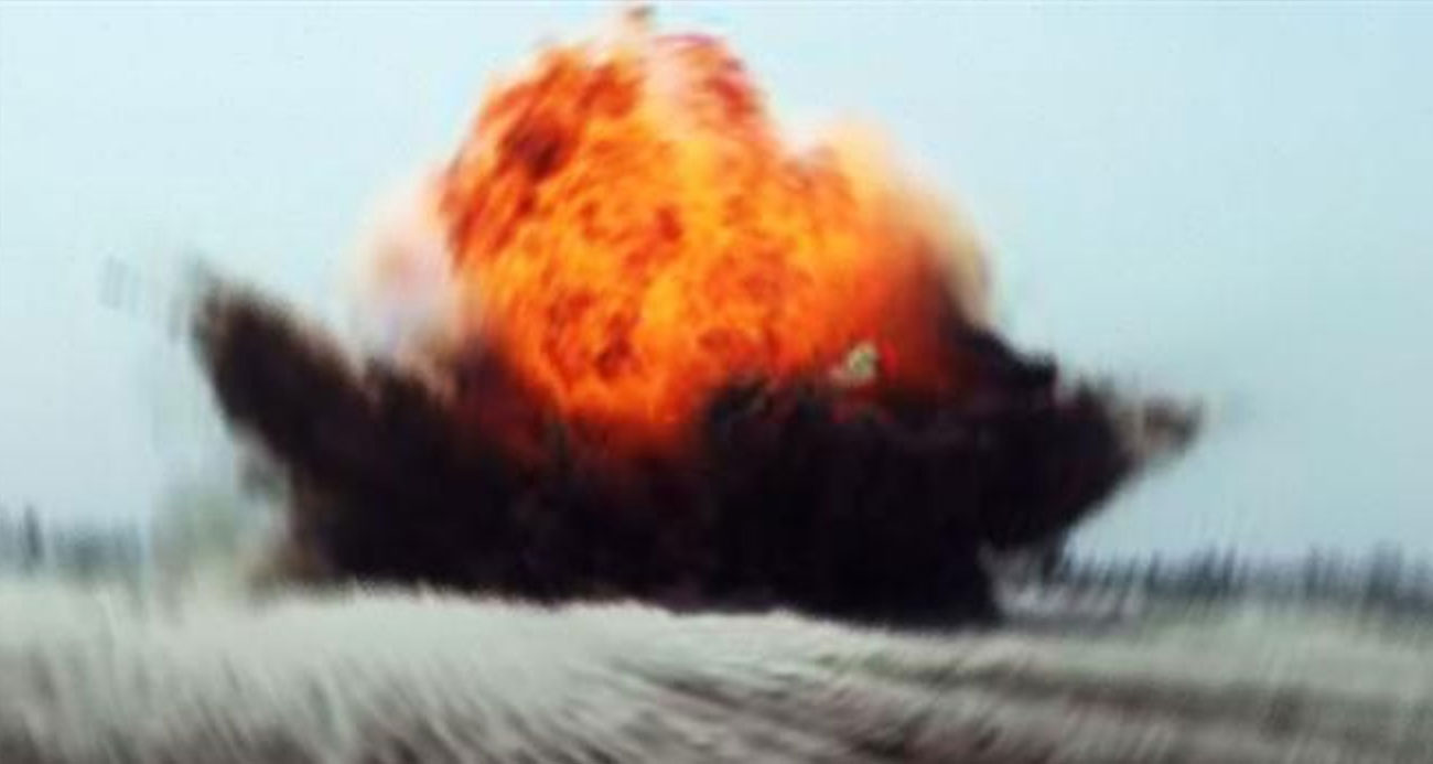 Karabağ’da olay yerine giden polis aracının geçişi sırasında mayın patladı