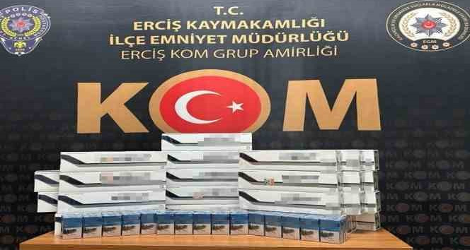 Van’da kaçak sigara, telefon ve akıllı saat ele geçirildi