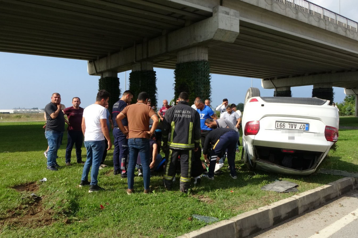 Antalya’da 7 kişinin yaralandığı kazada adeta can pazarı yaşandı