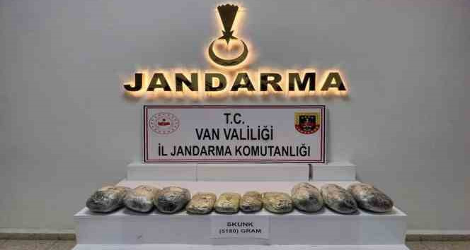 Başkale’de 5 kilo skunk ele geçirildi