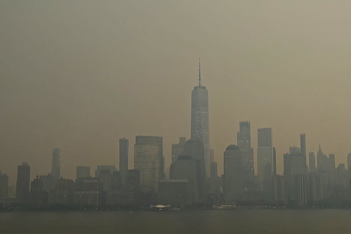 Kanada’daki orman yangınlarının dumanı New York’a ulaştı