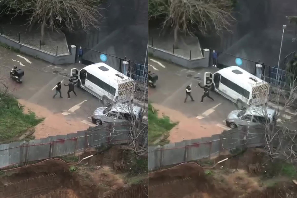 Tuzla’da tornavidalı ve kasklı kavga kamerada