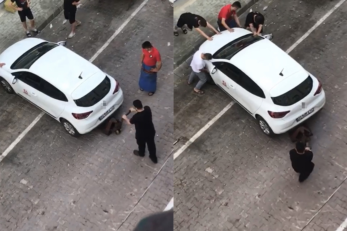 İstanbul’da ‘yok artık’ dedirten olay: Transpaletle aracı taşıdılar