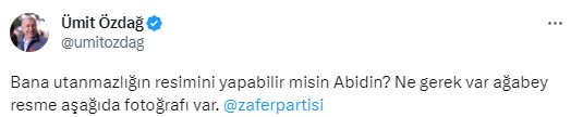 Özdağ'dan Babacan'ın 