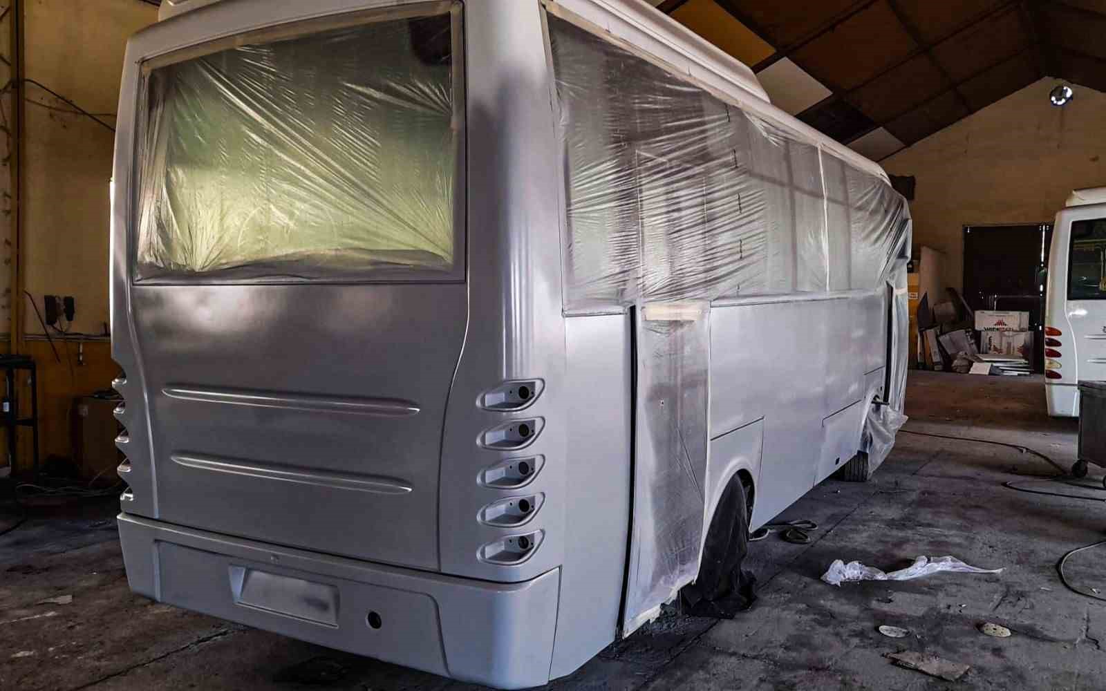 Hurdaya çıkarılan 5 midibüs yeniden onarılarak hizmete alındı