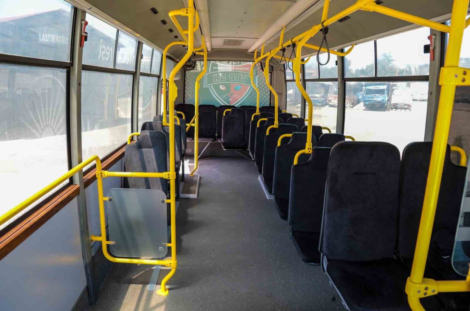 Hurdaya çıkarılan 5 midibüs yeniden onarılarak hizmete alındı