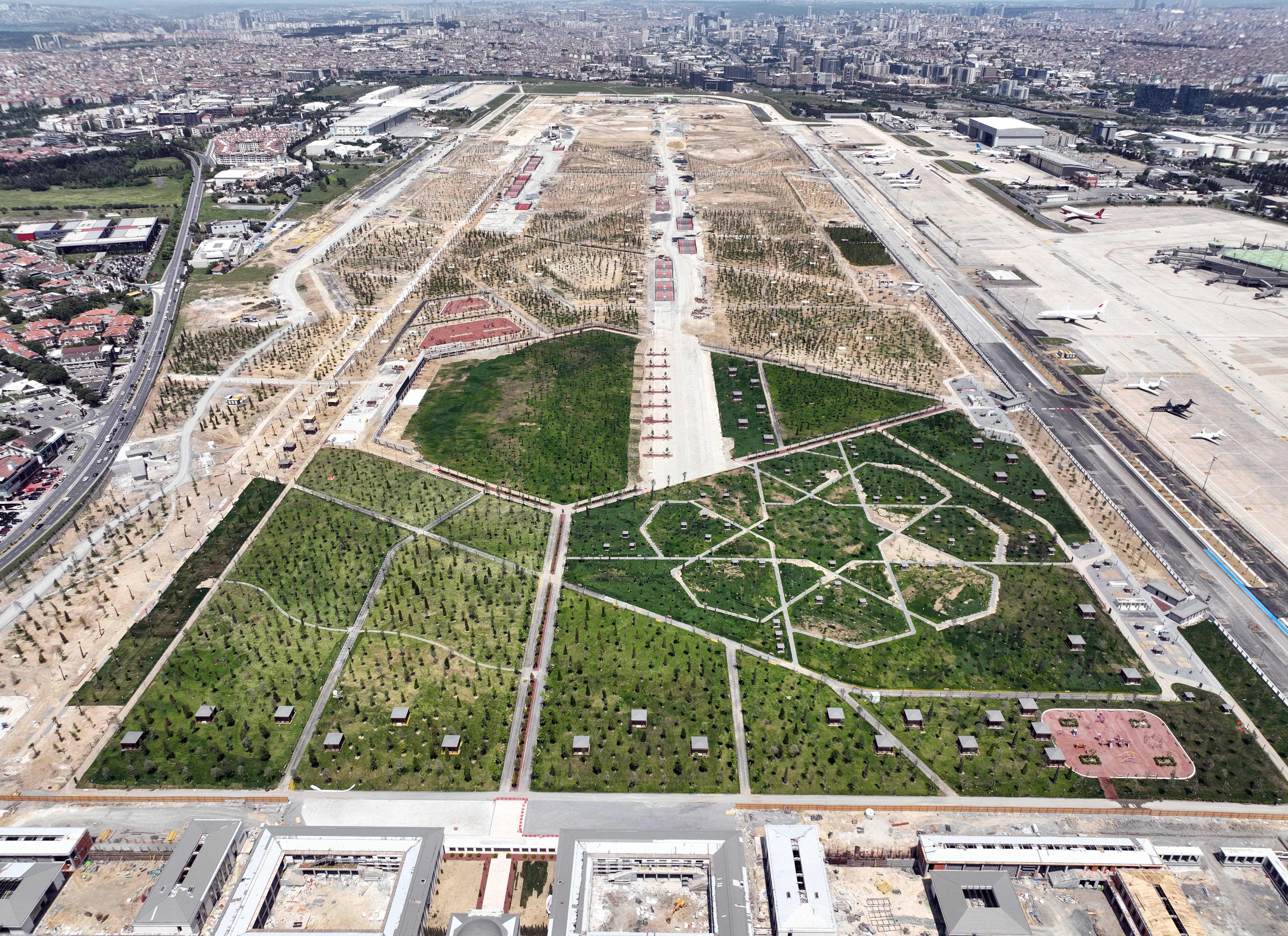 İstanbul’daki dev millet bahçesinde Selçuklu motifi ortaya çıktı
