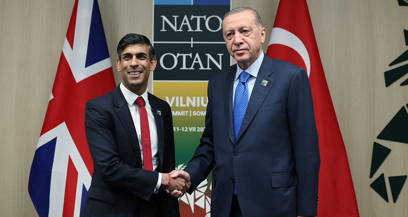 Cumhurbaşkanı Erdoğan, İngiltere Başbakanı Rishi Sunak ile görüştü