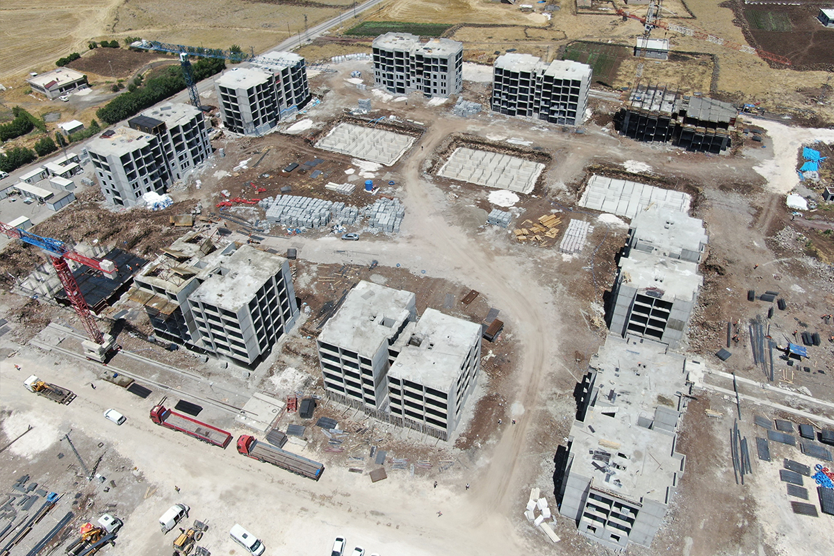 Diyarbakır’da deprem konutları hızla yükseliyor