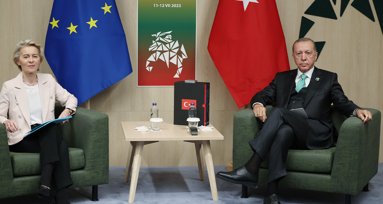 Cumhurbaşkanı Erdoğan, AB Komisyonu Başkanı Leyen’i kabul etti