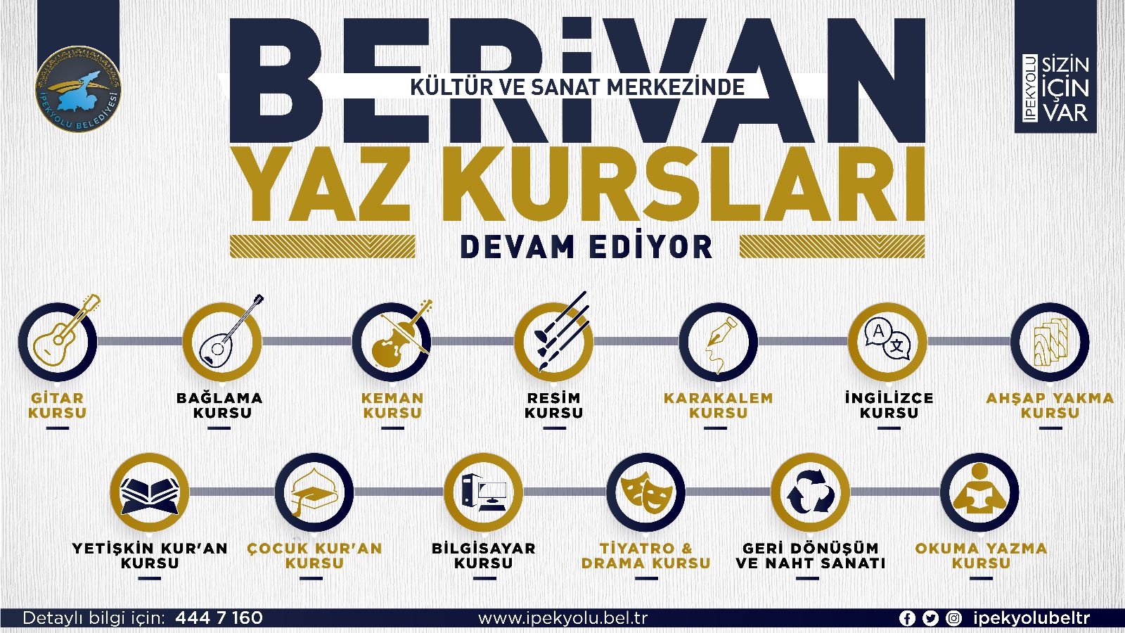 İpekyolu Belediyesi’nin yaz kursları devam ediyor