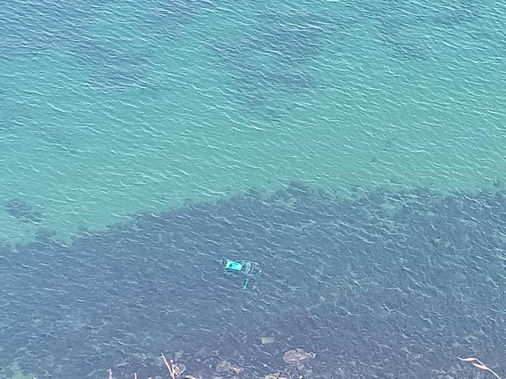 Manzara keyfi pahalıya mal oldu: Aracı uçurumdan aşağı yuvarlandı