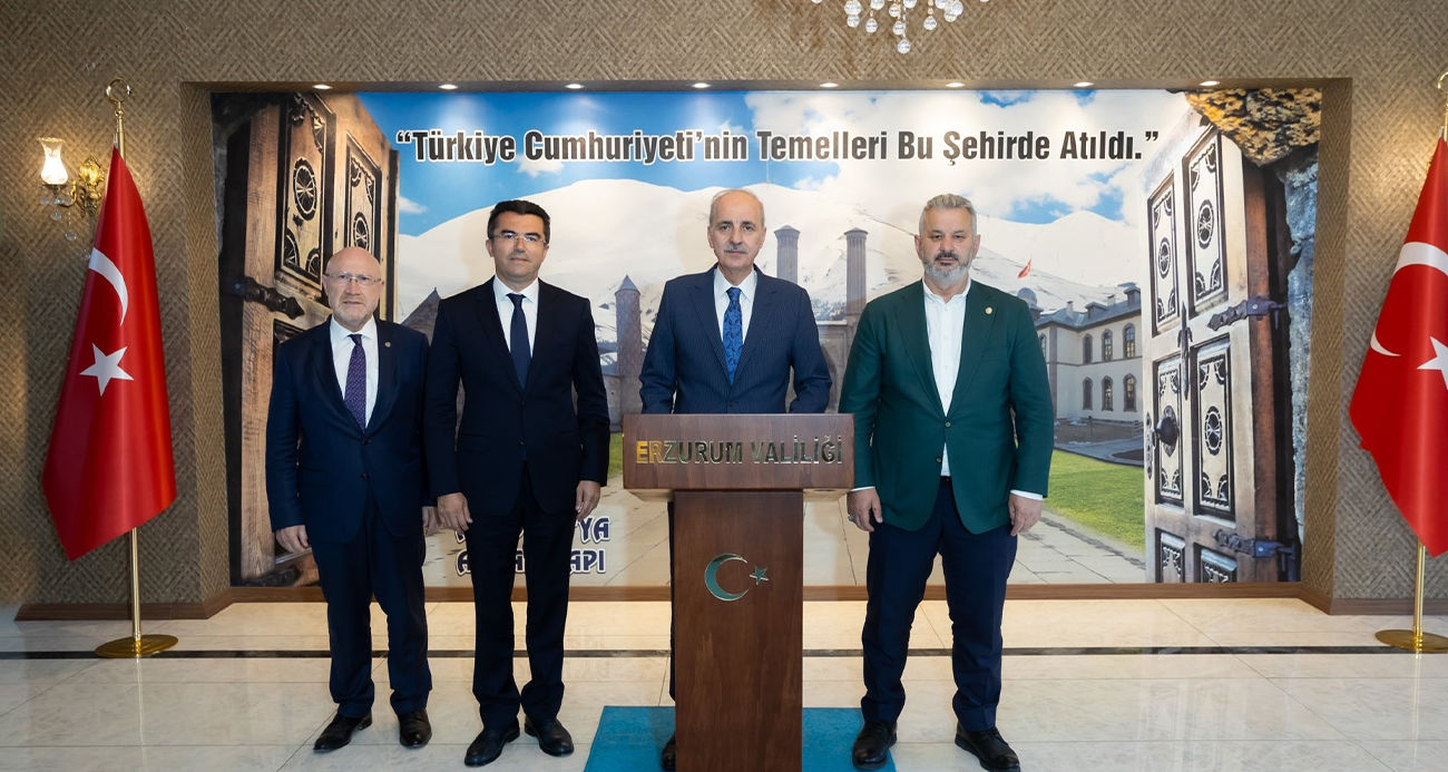 TBMM Başkanı Kurtulmuş Erzurum Valiliği’ni ziyaret etti