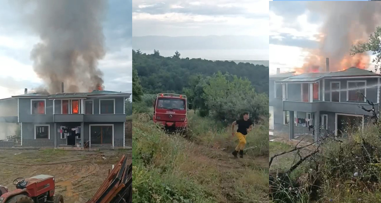 Sobayı benzinle yakmak istedi, evi yaktı