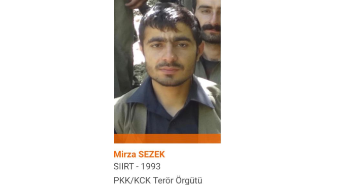 Etkisiz hale getirilen 2 teröristin turuncu kategoride olduğu tespit edildi