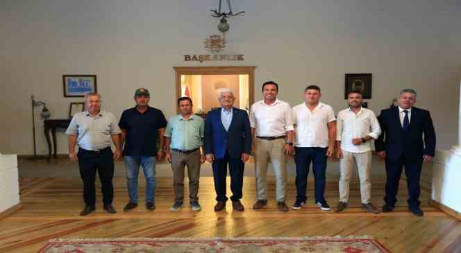 Datça Muhtarlarından Başkan Gürün’e su teşekkürü