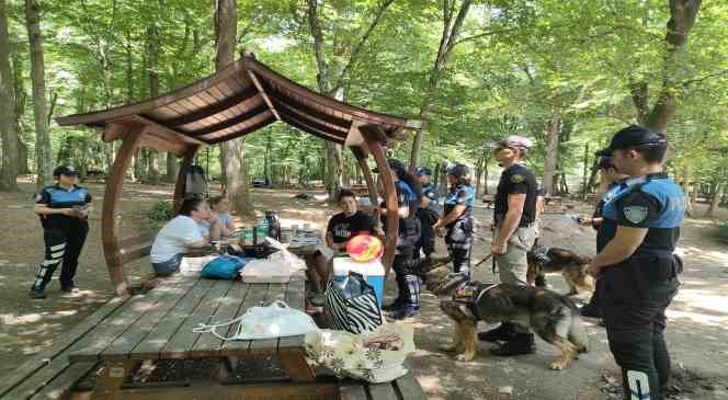 Polis ekipleri orman yangınlarına karşı vatandaşı uyardı