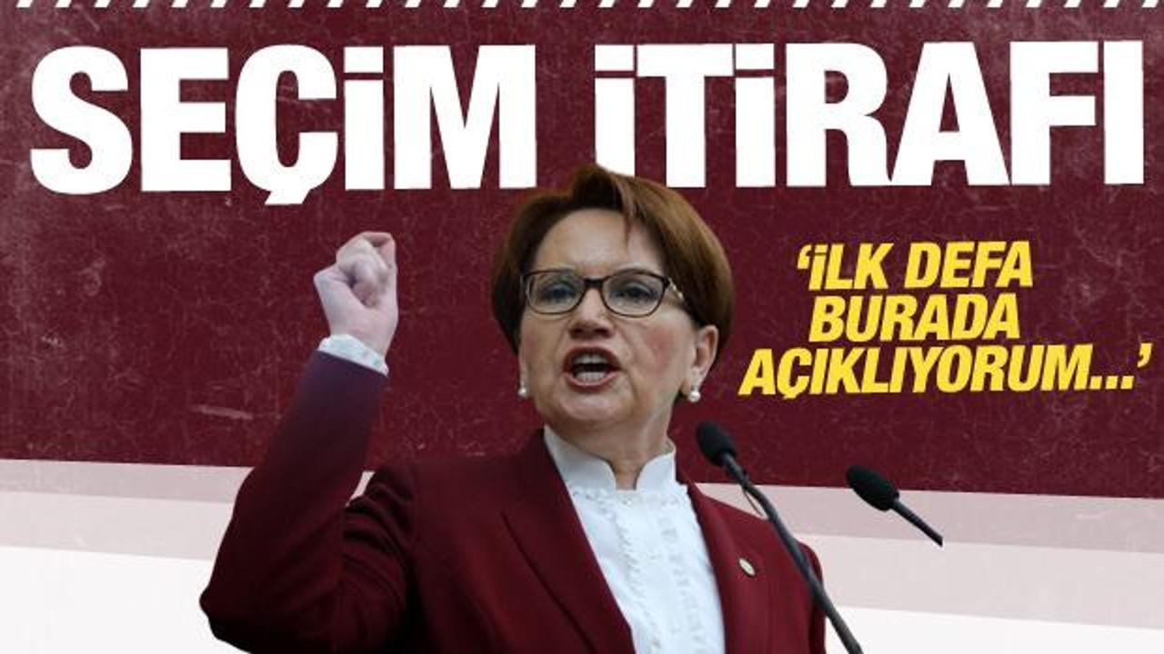 Meral Akşener ‘İlk defa konuşuyorum” diyerek seçimle ilgili itirafta bulundu
