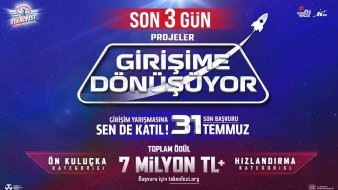 TEKNOFEST Girişim Yarışması başvurusu için son 3 gün